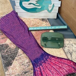 Mermaid bundle deal! Tail, shelf, wall art/decor